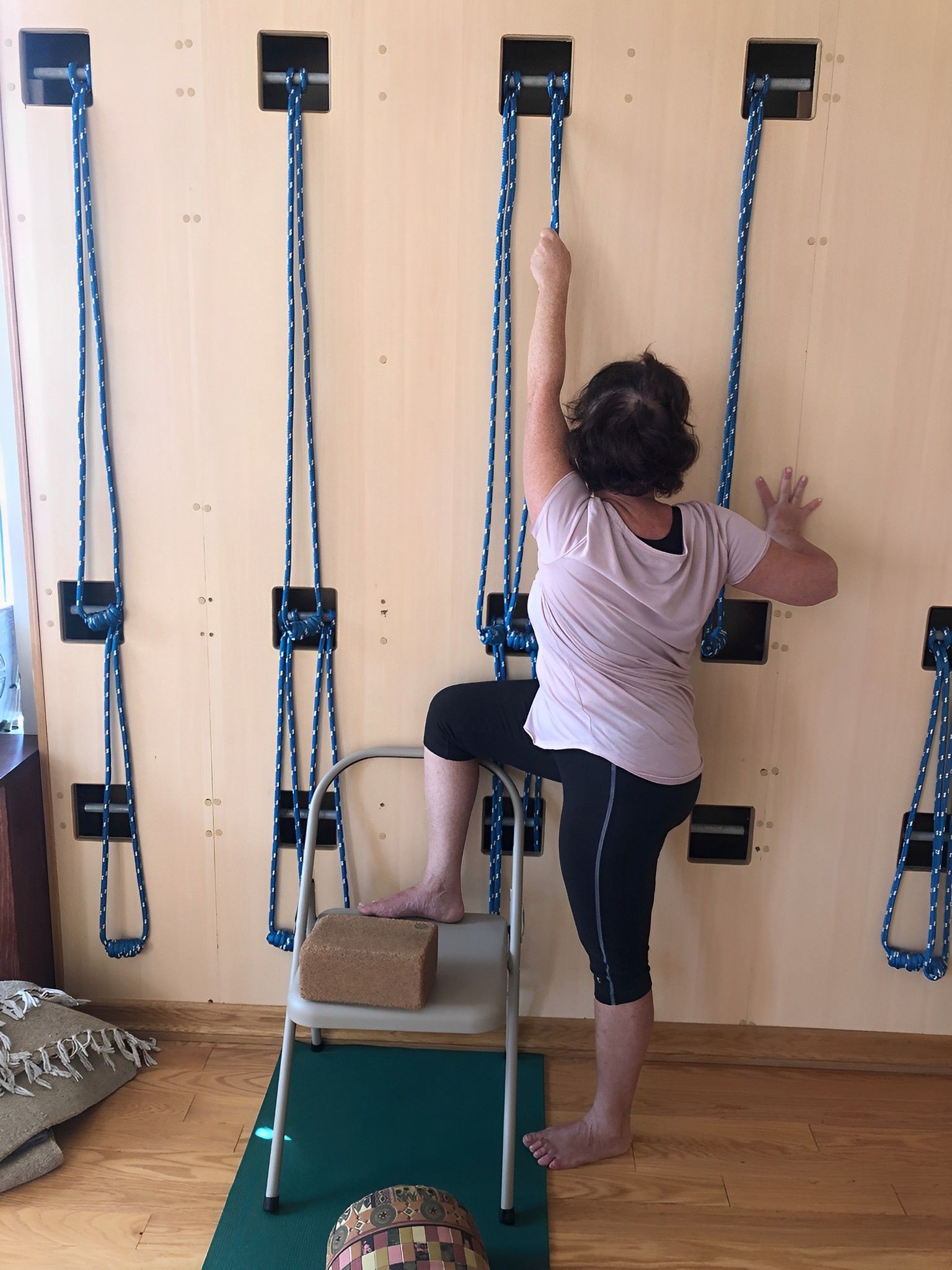 woman demonstrating yoga pose
