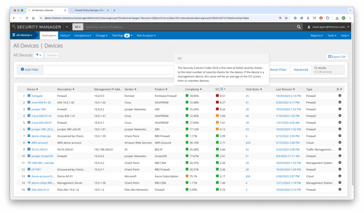 Identify high-risk rules with real-time threat modeling and SCI scoring for maximum network security.