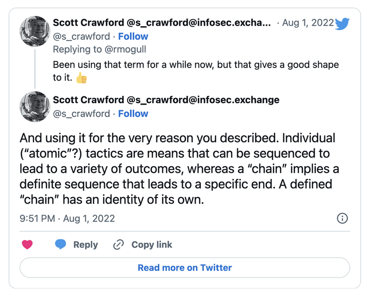 Thread of tweets of Scott Crawford.