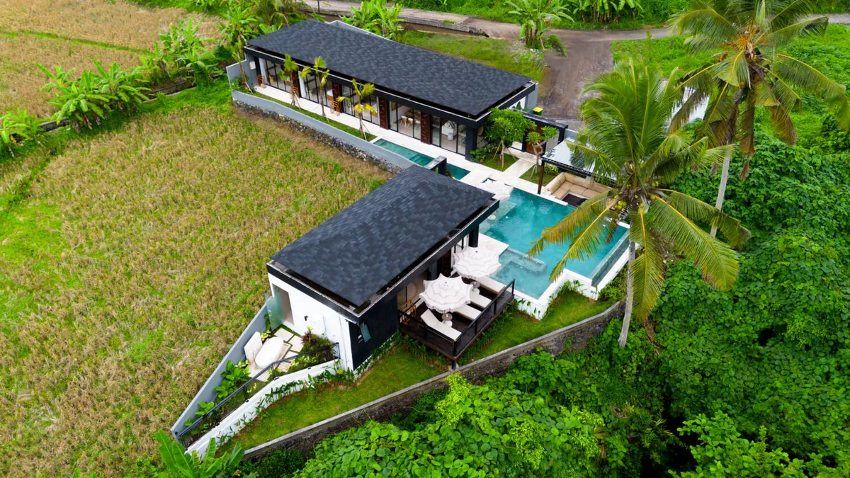 4-Bedroom Tropical Villa — Pool, Gym & Dual Jungle-Rice Field Views