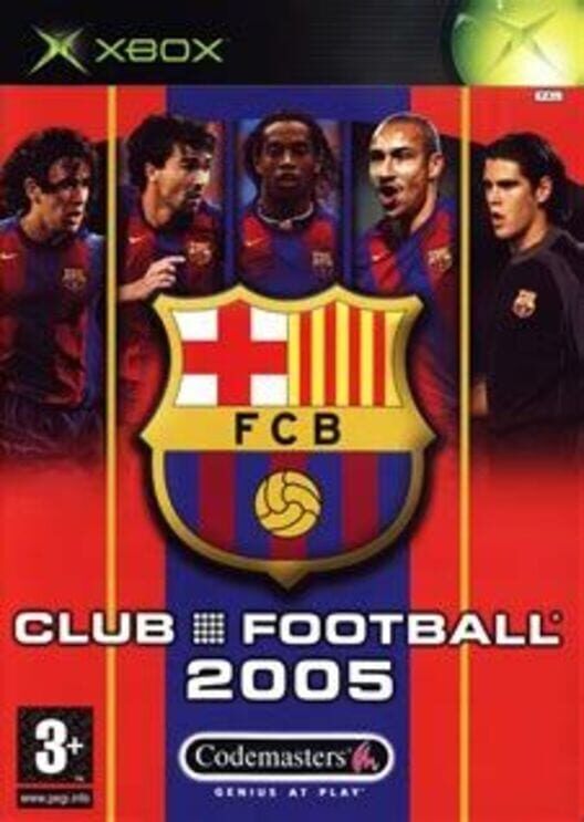 Fc Barcelona Club Football 2005 PS2 box art