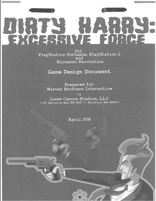 Dirty Harry: Excessive Force PS2 box art