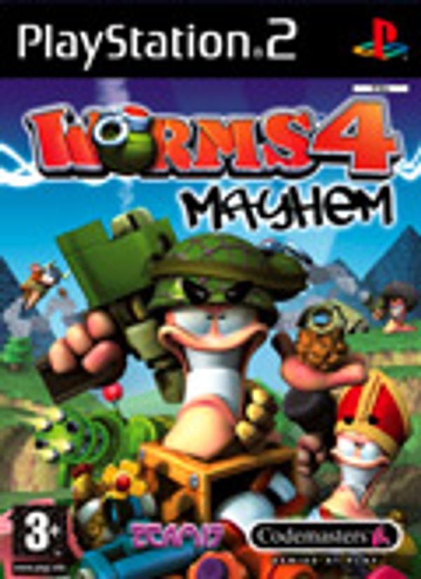 Worms 4: Mayhem PS2 box art