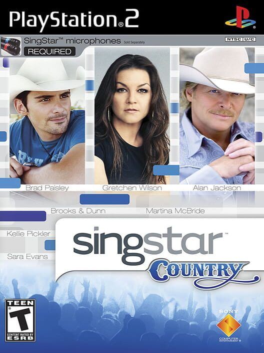 SingStar: Country PS2 box art