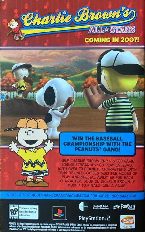 Charlie Brown’s All-Stars PS2 box art