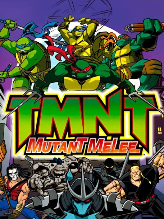 Tmnt: Mutant Melee PS2 box art