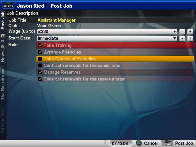 Championship Manager 2007 screenshot 1