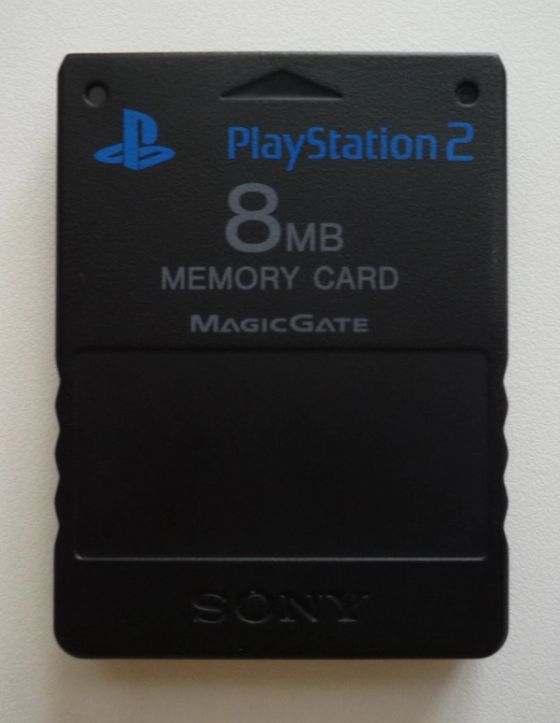 An official 8MB PlayStation 2 memory card
