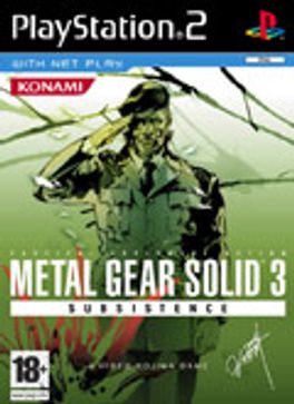 Metal Gear Solid 3: Subsistence PS2 box art