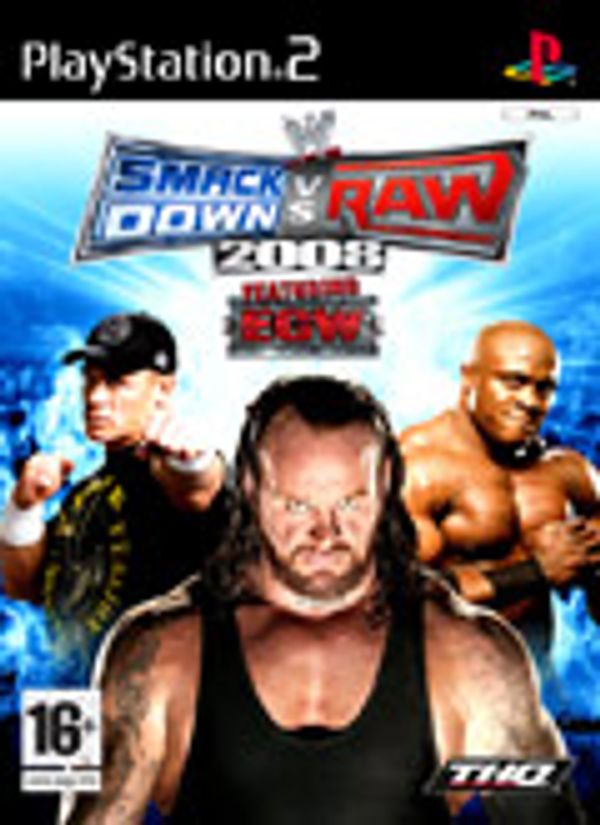 WWE SmackDown! vs. Raw 2008 PS2 box art