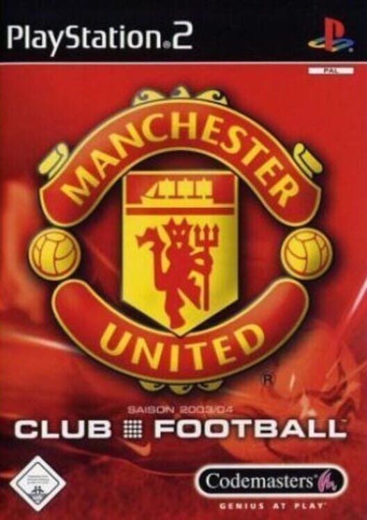 Manchester United Club Football PS2 box art