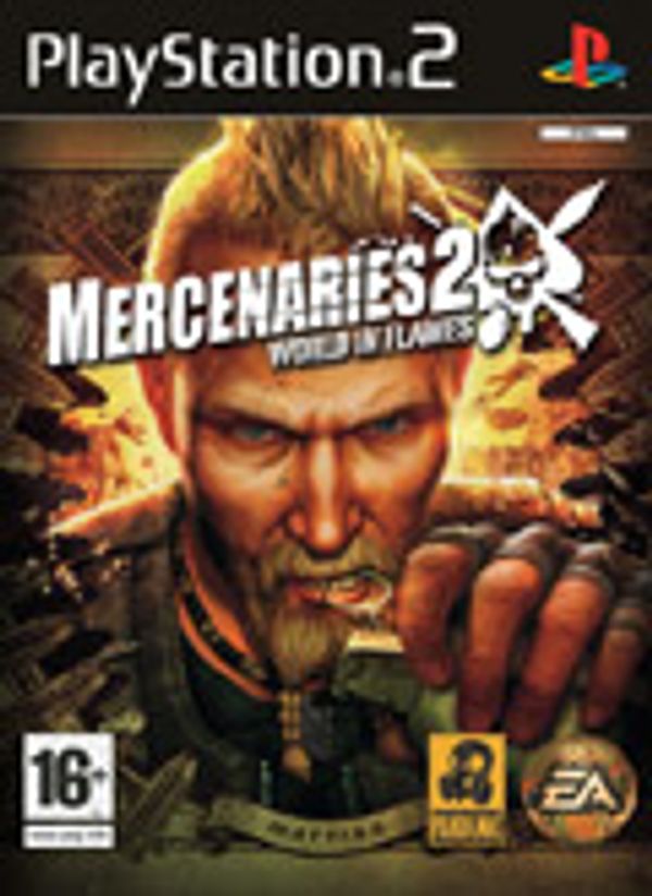 Mercenaries 2: World in Flames PS2 box art