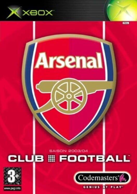 Arsenal Club Football PS2 box art