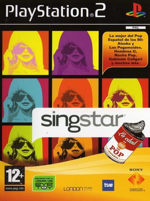 Singstar: La Edad de Oro Del Pop Español PS2 box art