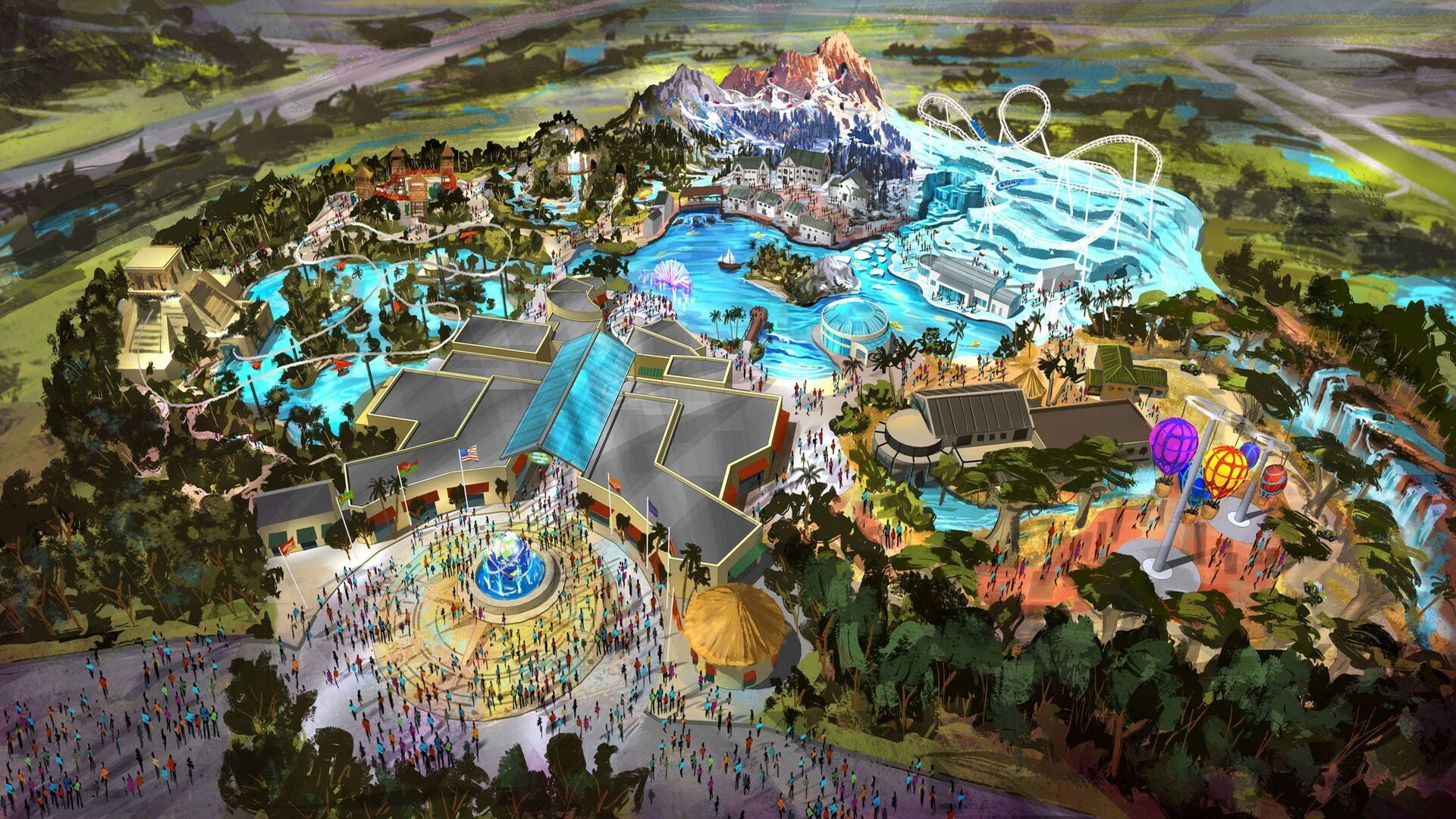 Theme Park Roller Coaster artwork 1