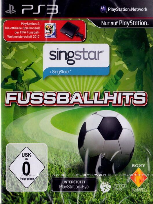 SingStar: Fussballhits PS2 box art
