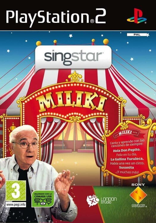 SingStar: Miliki PS2 box art