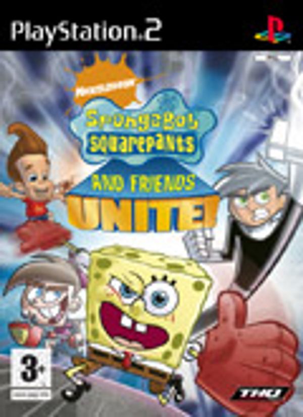 SpongeBob SquarePants and Friends: Unite! (Aka Nicktoons Unite!) PS2 box art