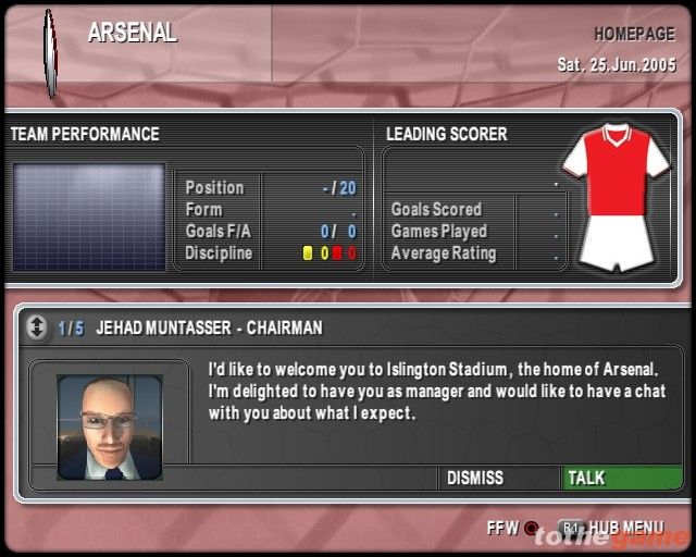 Premier Manager 2005-2006 screenshot 1