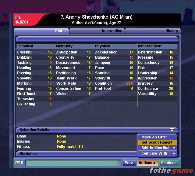 Championship Manager 5 screenshot 3