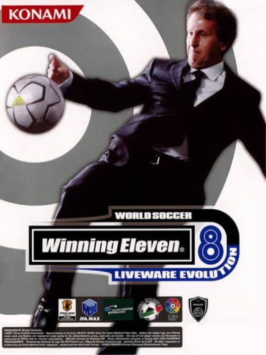 World Soccer: Winning Eleven 8 - Liveware Evolution PS2 box art