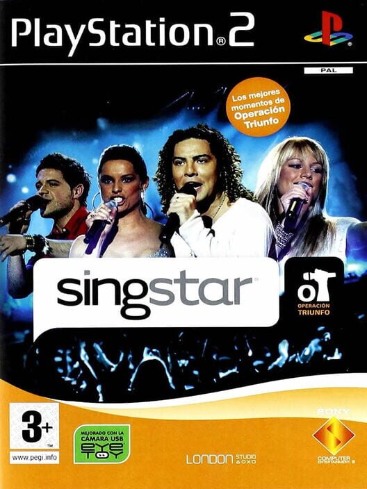 Singstar: Operación Triunfo PS2 box art