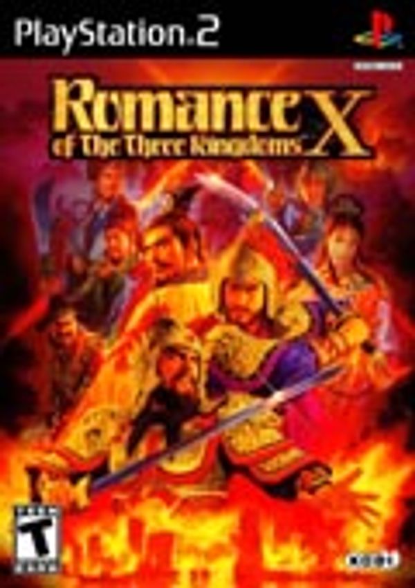 Romance of the Three Kingdoms X PS2 box art