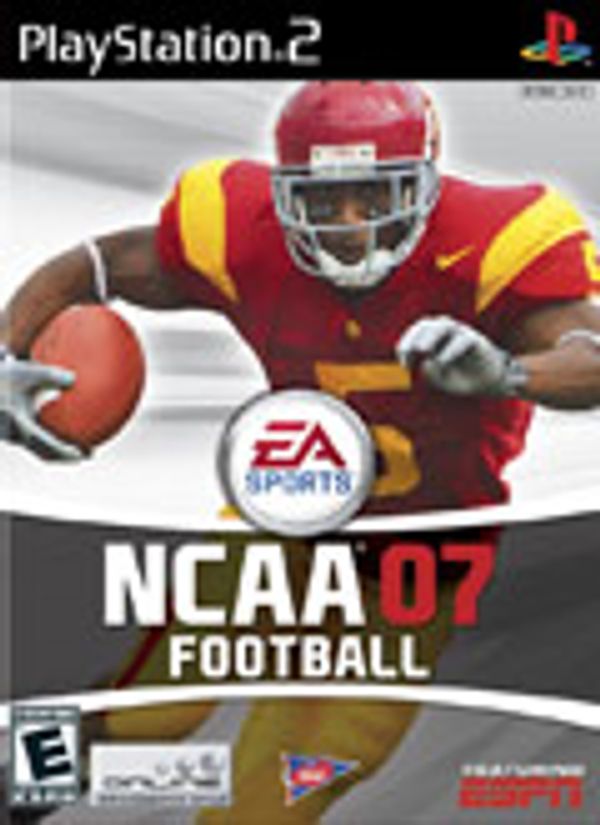 NCAA Football 07 PS2 box art