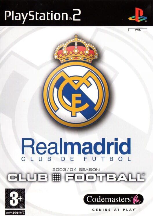 Real Madrid Club Football PS2 box art