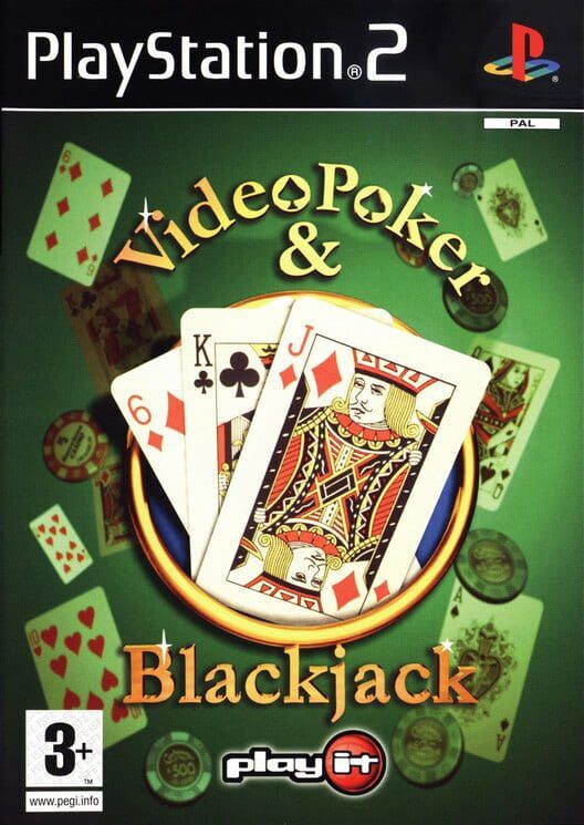 Video Poker & Blackjack PS2 box art