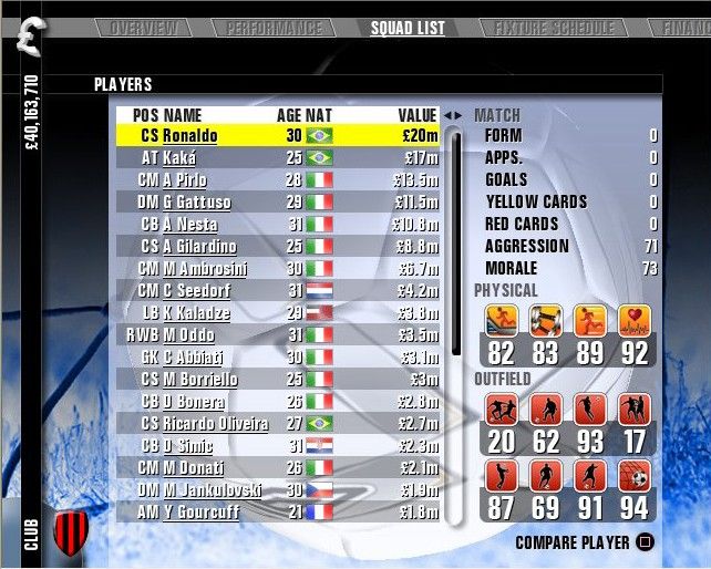 Premier Manager 08 screenshot 2