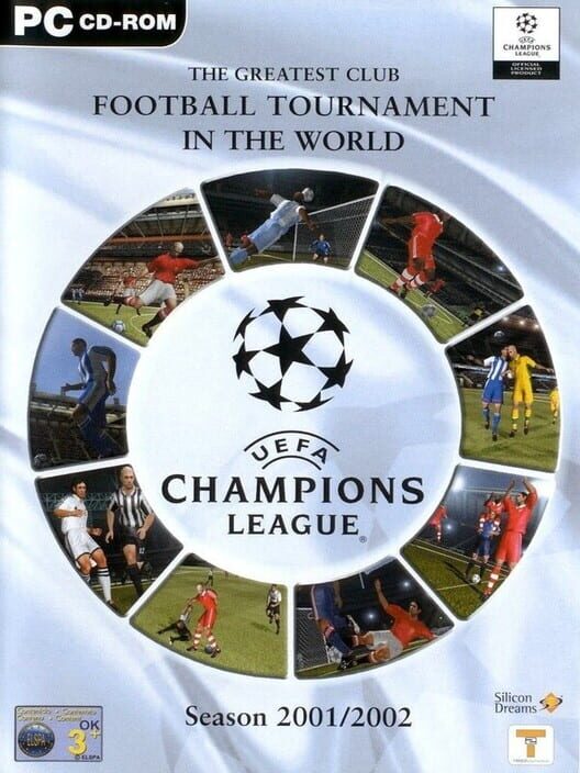 UEFA Champions League Season 2001/2002 PS2 box art