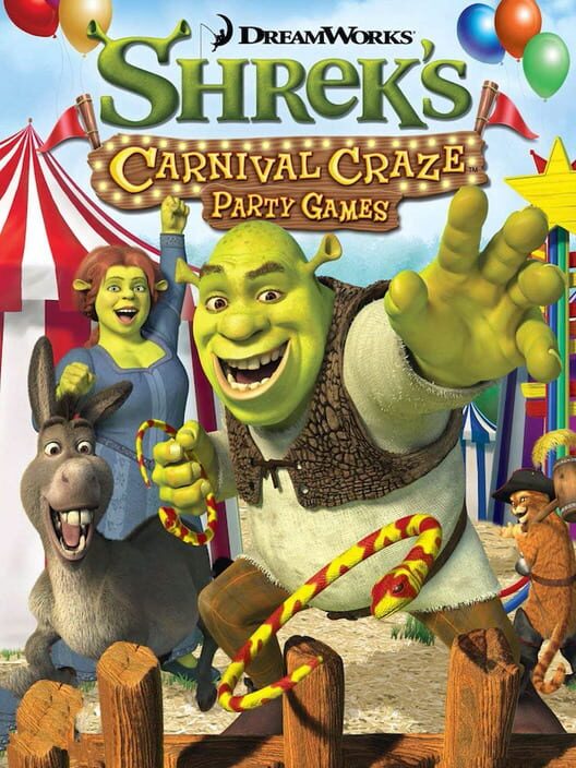 Shrek's Carnival Craze PS2 box art