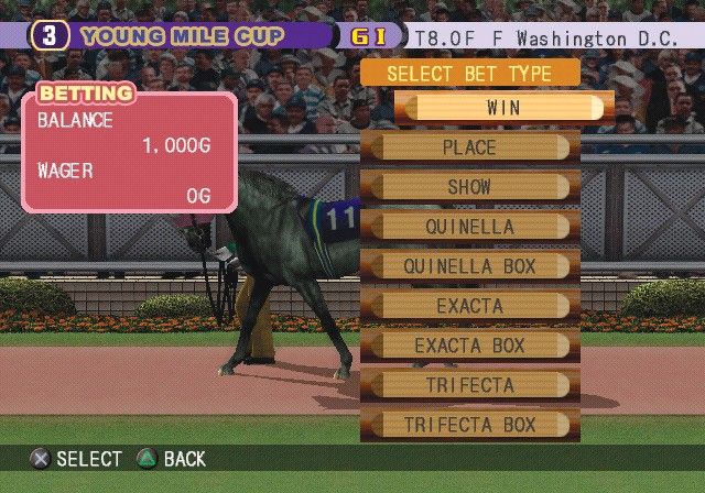 Gallop Racer (Aka Gallop Racer 2003: A New Breed) screenshot 1