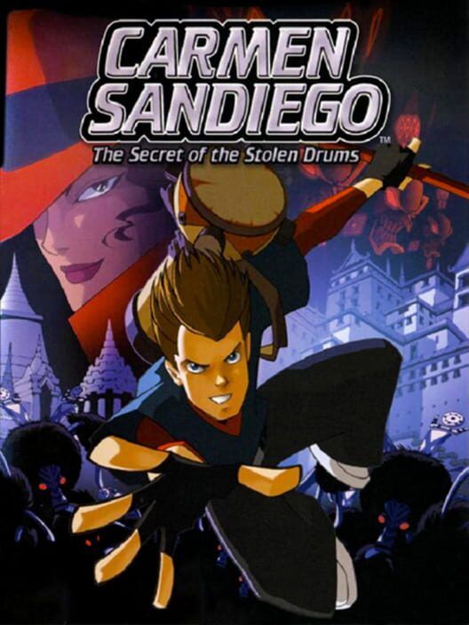 Carmen Sandiego: The Secret of the Stolen Drums PS2 box art