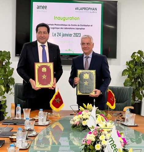 Inauguration de la centrale photovoltaïque au Centre de Distribution et de Logistique des Laboratoires LAPROPHAN