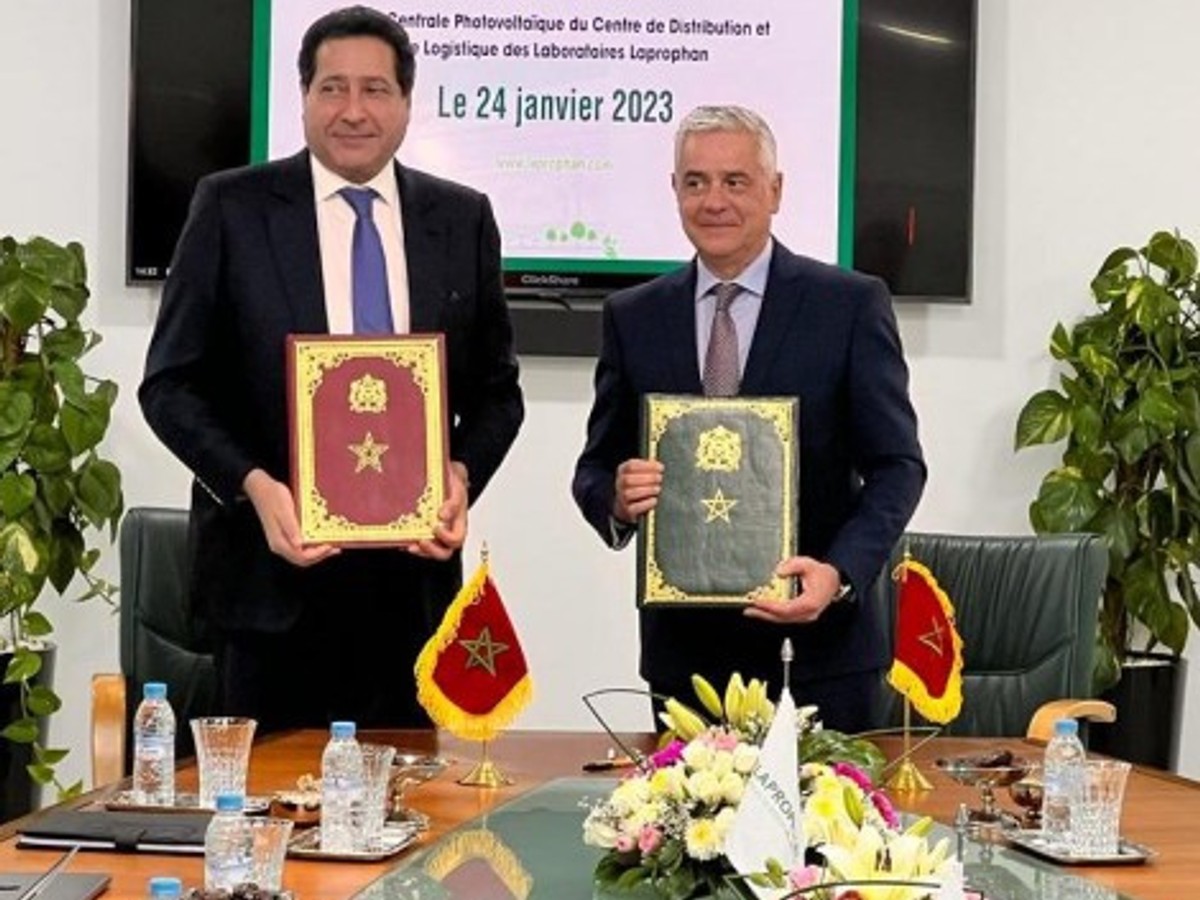 Inauguration de la centrale photovoltaïque au Centre de Distribution et de Logistique des Laboratoires LAPROPHAN