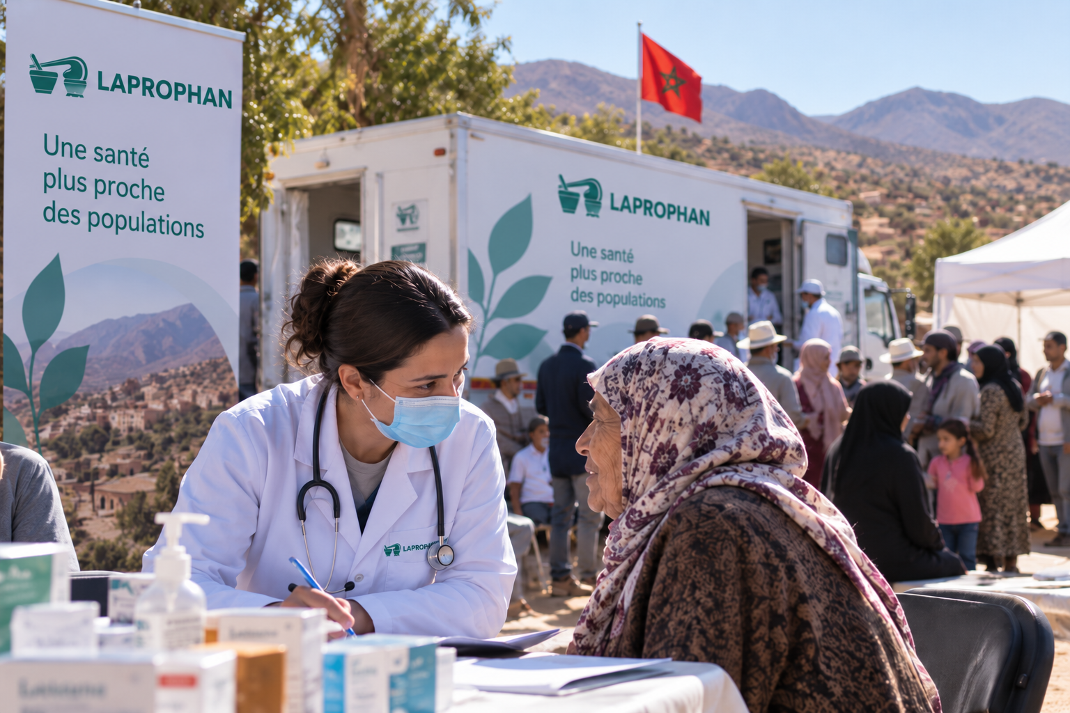 Laprophan soutient une caravane médicale multidisciplinaire à Aït Amira