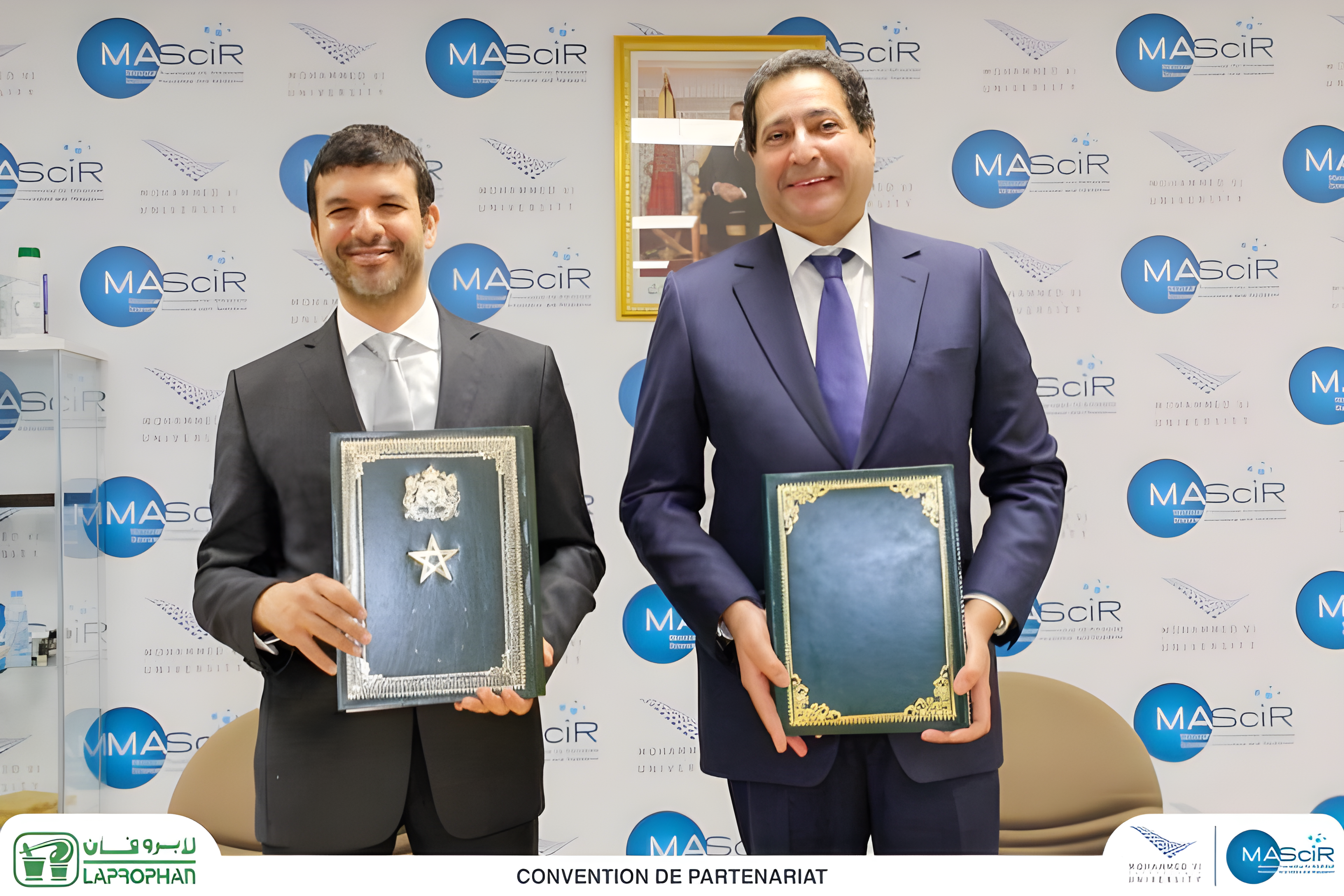 Laprophan and the MAScIR Foundation sign a partnership agreement for scientific development in the pharmaceutical field.