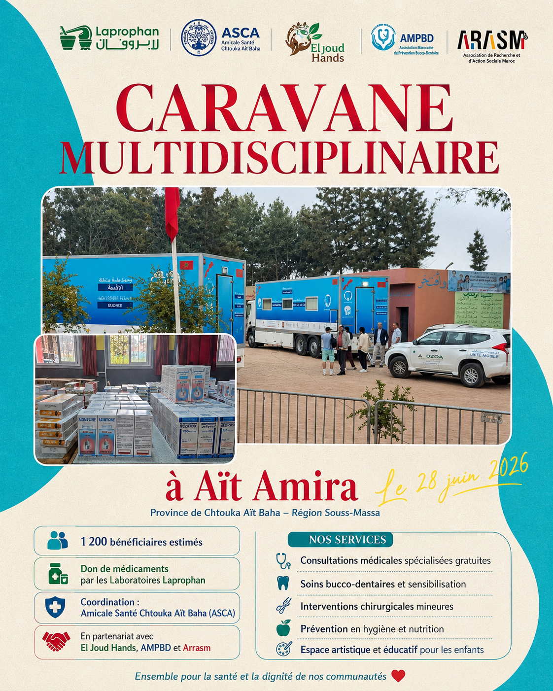 Laprophan soutient une caravane médicale multidisciplinaire à Aït Amira