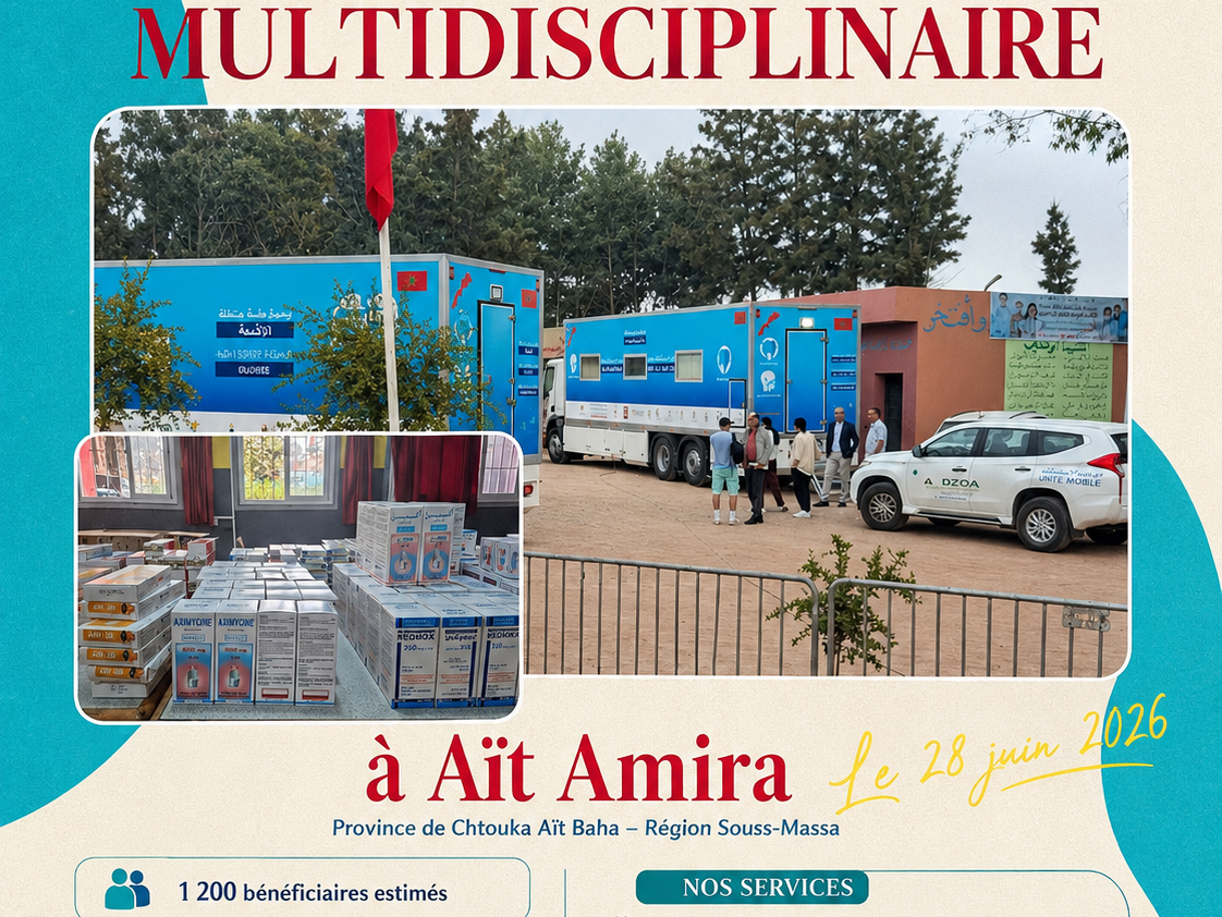 Laprophan soutient une caravane médicale multidisciplinaire à Aït Amira