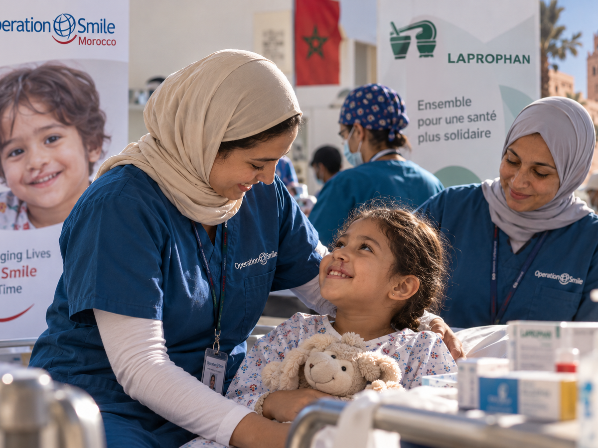 Laprophan soutient Operation Smile Morocco lors d’une mission chirurgicale à Marrakech