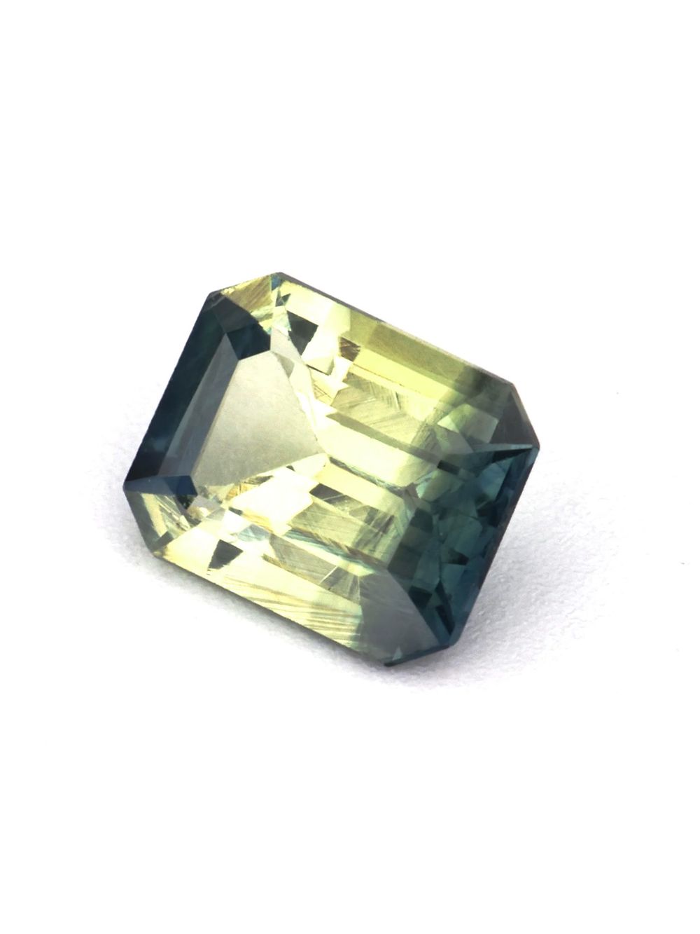 Forest Eclipse Sapphire — 0.46 ct Emerald Cut