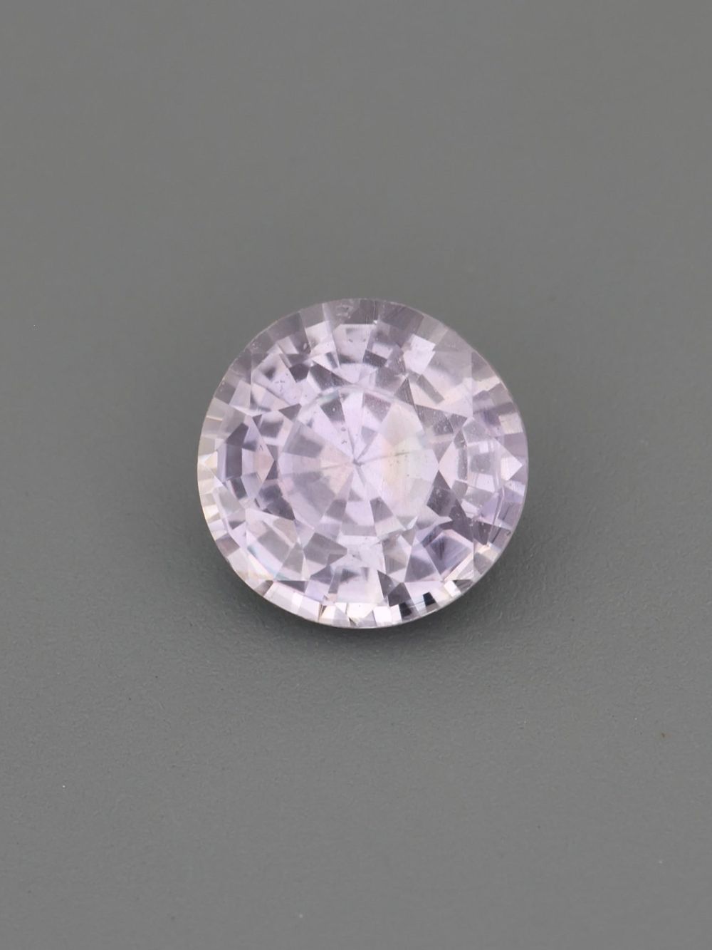 Lilac Haze Sapphire — 0.75 ct Round Cut