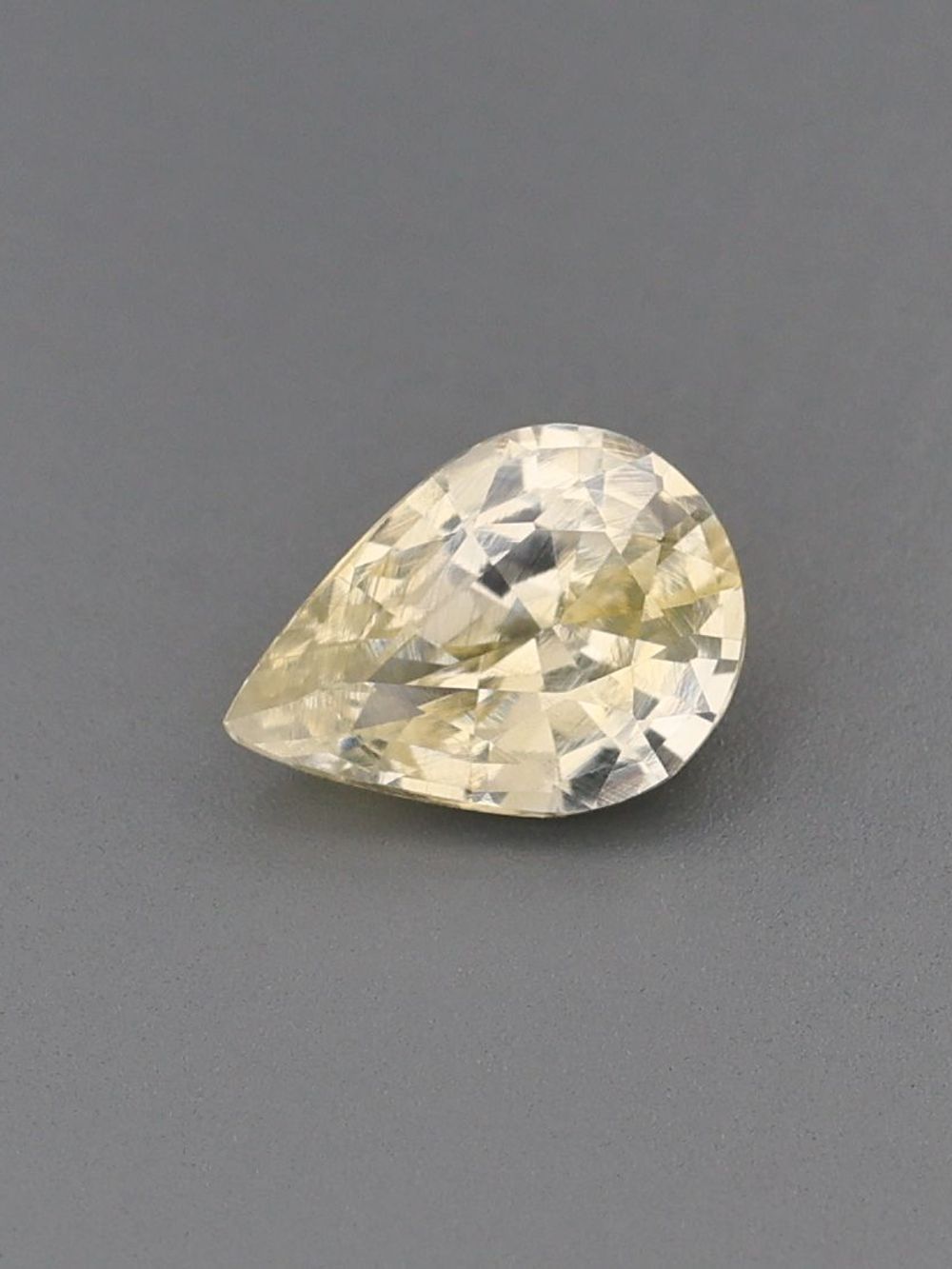 1.10 ct Yellow, Pear Cut Sapphire