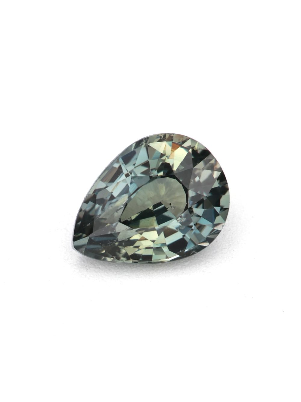 Forest Shadow Sapphire — 0.68 ct Pear Cut
