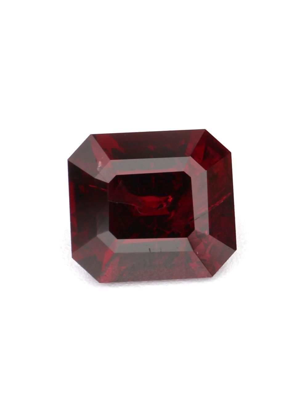 0.37 ct Unheated Royal Red Ruby, Square Emerald