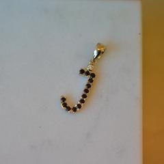Nangi fine jewelry - black sapphire necklace in yellow gold