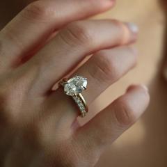 Nangi fine jewelry - white ring in gold