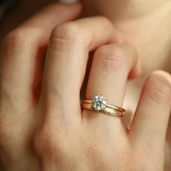 Nangi fine jewelry - white ring in gold